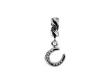 SilveRado™ MS629 Sterling Silver Dangle Horseshoe Bead / Charm