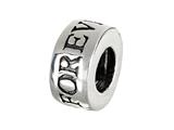 SilveRado™ MUK034 Sterling Silver Forever Love Spacer Pandora Compatible Bead / Charm