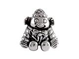 SilveRado™ MUS006 Sterling Silver Happy Clown Bead / Charm