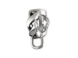 SilveRado™ MUS014 Verado Sterling Silver Twisted Carrier Bead / Charm