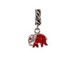 SilveRado™ MUS024-6 Bling Elephant Bead / Charm