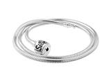 SilveRado™ NK45-M-a Necklace Sterling Silver 3.0 mm 17.7 inch Pandora Compatible Bead Necklace