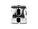 SilveRado™ SRM044 Sterling Silver Letter H Bead / Charm