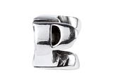 SilveRado™ SRM052 Sterling Silver Letter P Bead / Charm