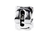 SilveRado™ SRM053 Sterling Silver Letter Q Bead / Charm