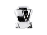 SilveRado™ SRM058 Sterling Silver Letter V Bead / Charm