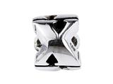 SilveRado™ SRM060 Sterling Silver Letter X Bead / Charm