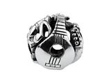 SilveRado™ SRM093 Sterling Silver Focal Musical Instruments Pandora Compatible Bead / Charm