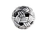 SilveRado™ SRM169 Sterling Silver Focal Woven Ball Bead / Charm