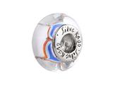 SilveRado™ SW01 Murano Glass Heart Rhythm Bead / Charm