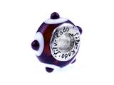 SilveRado™ TD02 Murano Glass Brown Eyed Girl Bead / Charm