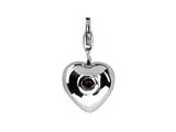 SilveRado™ VR004J-PT2 Verado Sterling Silver Heart Pink Tourmaline Oct Pandora Compatible Bead / Charm