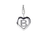 SilveRado™ VR021 Verado Sterling Silver Letter B Bead / Charm with Lobster Clasp