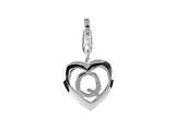 SilveRado™ VR036 Verado Sterling Silver Letter Q Bead / Charm with Lobster Clasp