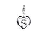 SilveRado™ VR038 Verado Sterling Silver Letter S Bead / Charm with Lobster Clasp