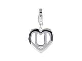 SilveRado™ VR040 Verado Sterling Silver Letter U Pandora Compatible Bead / Charm with Lobster Clasp