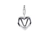 SilveRado™ VR041 Verado Sterling Silver Letter V Bead / Charm with Lobster Clasp