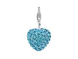 SilveRado™ VRB303-3 Verado Bling My Heart Blue Bead / Charm