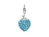SilveRado™ VRB305-3 Verado Bling Flashy Strawberry Blue Bead / Charm