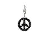 SilveRado™ VRB310-0 Verado Bling World Peace Black Bead / Charm