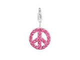 SilveRado™ VRB310-2 Verado Bling World Peace Pink Bead / Charm