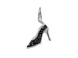 SilveRado™ VRB322-0 Verado Bling In Her Shoes Black Pandora Compatible Bead / Charm