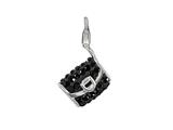 SilveRado™ VRB323-0 Verado Bling Clutch on Me Black Pandora Compatible Bead / Charm
