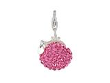 SilveRado™ VRB324-2 Verado Bling Bling Me Bag Pink Bead / Charm