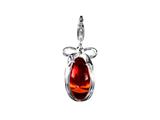 SilveRado™ VRG155-5 Verado Murano Glass Russian Red Bead / Charm