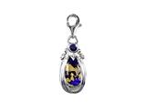 SilveRado™ VRG156-3 Verado Murano Glass Jasper Bead / Charm