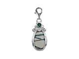 SilveRado™ VRG156-6 Verado Murano Glass Sherbet Island Bead / Charm