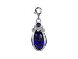 SilveRado™ VRG156-7 Verado Murano Glass Midnight Blue Bead / Charm
