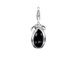 SilveRado™ VRG158-1 Verado Murano Glass Mysterious Black Bead / Charm