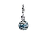 SilveRado™ VRG238-1 Verado Murano Glass Dancing in the Surf Bead / Charm