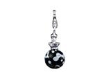 SilveRado™ VRG241-3 Verado Murano Glass Natural Metra Bead / Charm