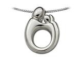 Large Sterling Silver Original Mother and Child® Family Twin Pendant by Janel Russell