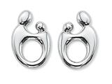 Large Sterling Silver Mother and Child® Earrings by Janel Russell