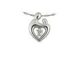 Medium Sterling Silver Original Mother and Child® April Pendant by Janel Russell