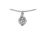 Small Sterling Silver Original Mother and Child® April Charm by Janel Russell