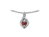 Small Sterling Silver Original Mother and Child® July Charm by Janel Russell