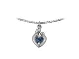 Small Sterling Silver Original Mother and Child® September Charm by Janel Russell