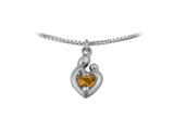 Small Sterling Silver Original Mother and Child® November Charm by Janel Russell