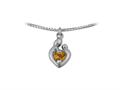 Small Sterling Silver Original Mother and Child® November Charm by Janel Russell