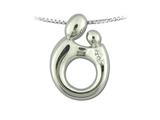 Large Sterling Silver Original Mother and Child® Pendant by Janel Russell