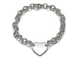 Sterling Silver Children Heart Charm Bracelet