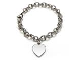 Sterling Silver Children Heart Charm Bracelet