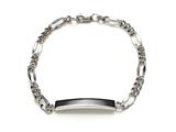 Sterling Silver Children ID Bracelet with Figaro Chain