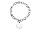 Sterling Silver 8 inches Circle Charm Bracelet
