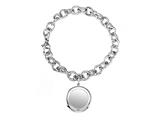 Sterling Silver 8 inches Round Charm Bracelet