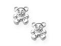 925 Sterling Silver Childrens Teddy Bear Earrings